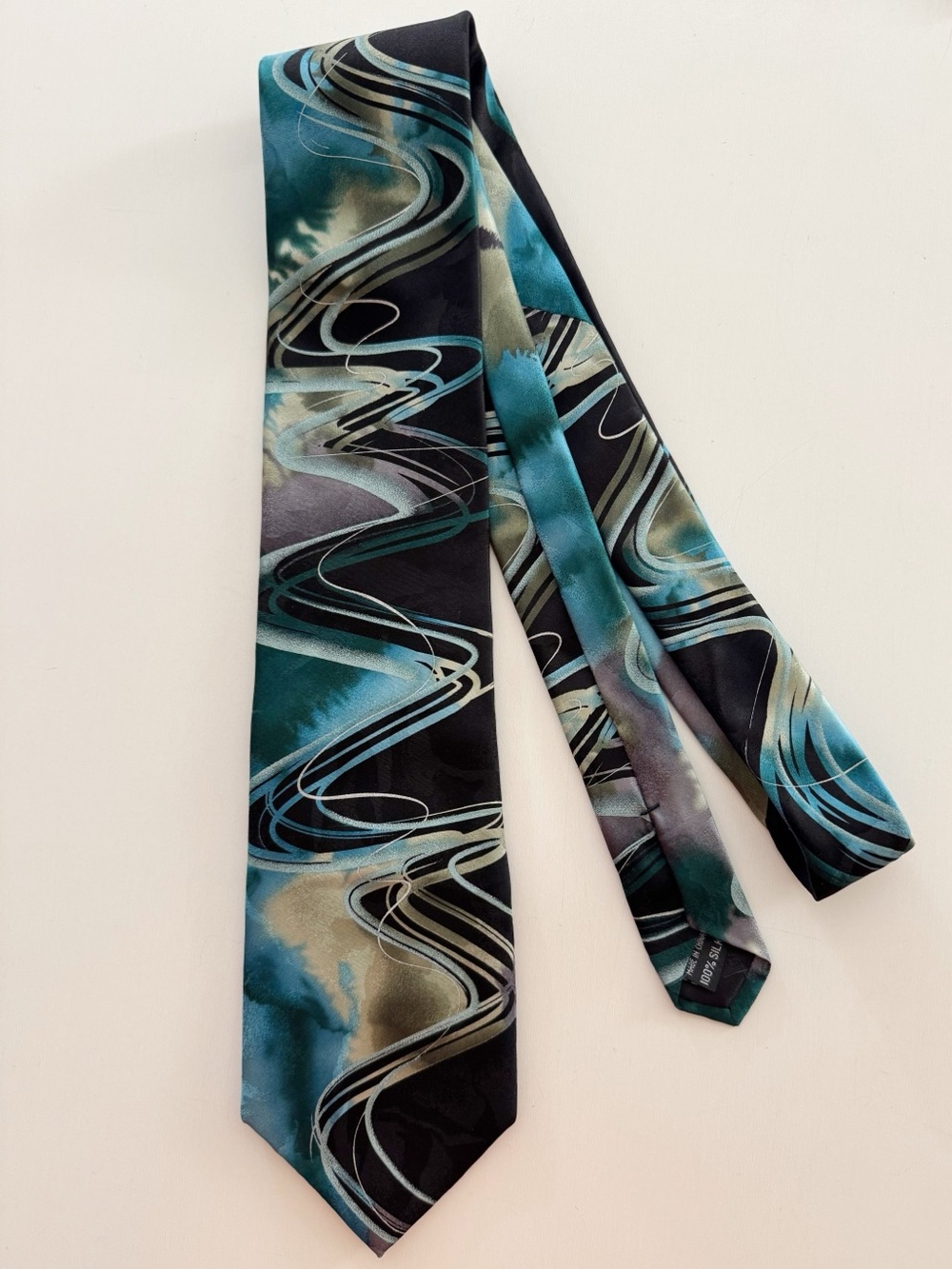 J. Garcia Seascape Silk Tie